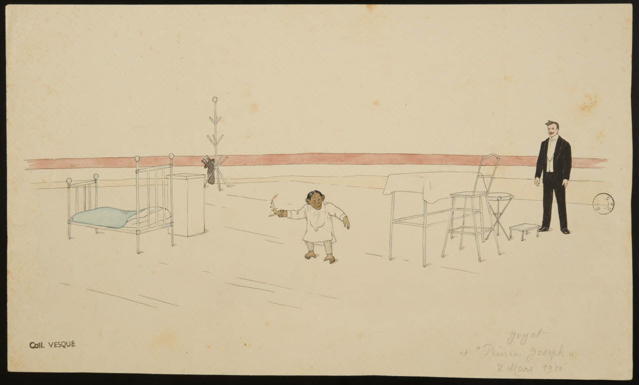 partie d'un ensemble de dessins Yoyat  et "Prince Joseph"  2 Mars 1911 1968.102.1818 Photo Mucem