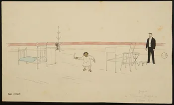 partie d'un ensemble de dessins Yoyat  et "Prince Joseph"  2 Mars 1911 1968.102.1818 Photo Mucem