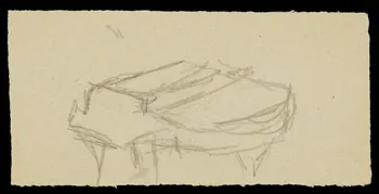 partie d'un ensemble de dessins Piano 1968.102.1838.11 Photo Mucem