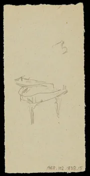 partie d'un ensemble de dessins Ebauche de dessin 1968.102.1838.15 Photo Mucem