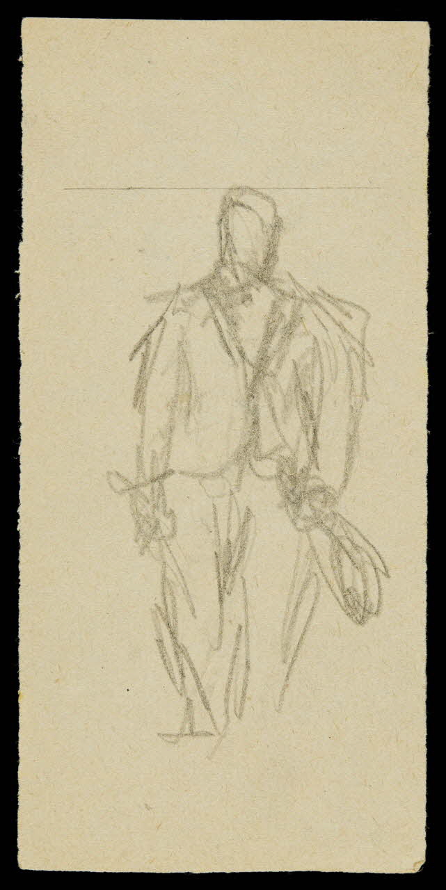 partie d'un ensemble de dessins Esquisses de personnages 1968.102.1838.16 Photo Mucem