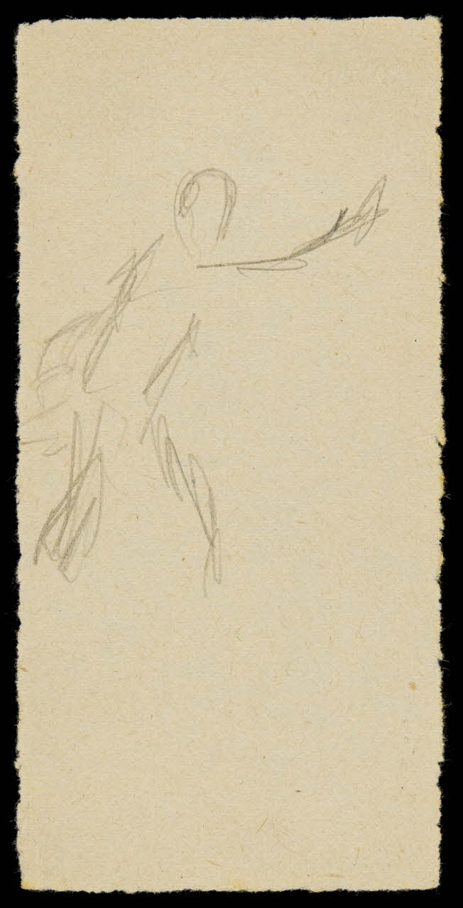 partie d'un ensemble de dessins M Medrano  tirant sur la  chaise 1968.102.1838.4 Photo Mucem