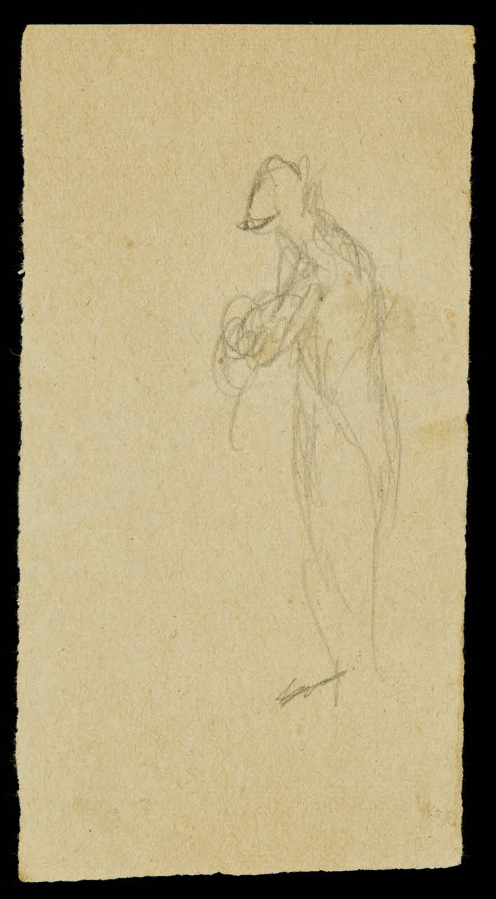 partie d'un ensemble de dessins Esquisses de personnages 1968.102.1840.5 Photo Mucem