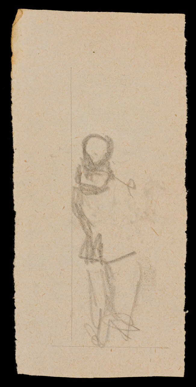 partie d'un ensemble de dessins Ebauche de figure 1968.102.1841.7  Photo Mucem