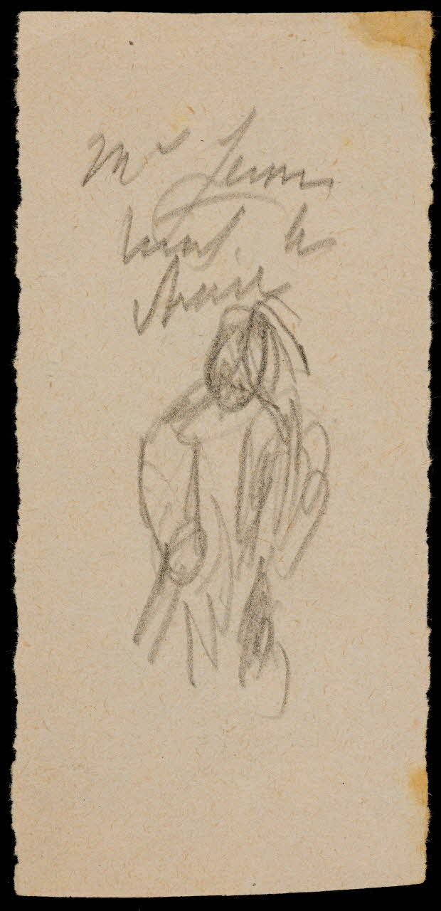 partie d'un ensemble de dessins Ebauche de figure 1968.102.1841.9 Photo Mucem