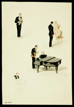 partie d'un ensemble de dessins Numéros de musique 1968.102.1842.5 Photo Mucem