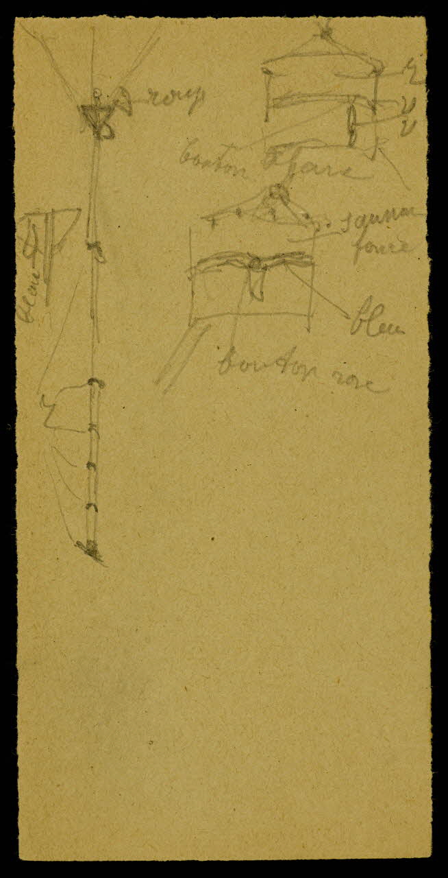 partie d'un ensemble de dessins Ebauche de mobilier de spectacle 1968.102.1848.5 Photo Mucem