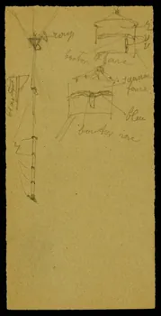 partie d'un ensemble de dessins Ebauche de mobilier de spectacle 1968.102.1848.5 Photo Mucem