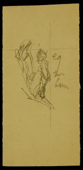 partie d'un ensemble de dessins Ebauche de dessin 1968.102.1848.9 Photo Mucem