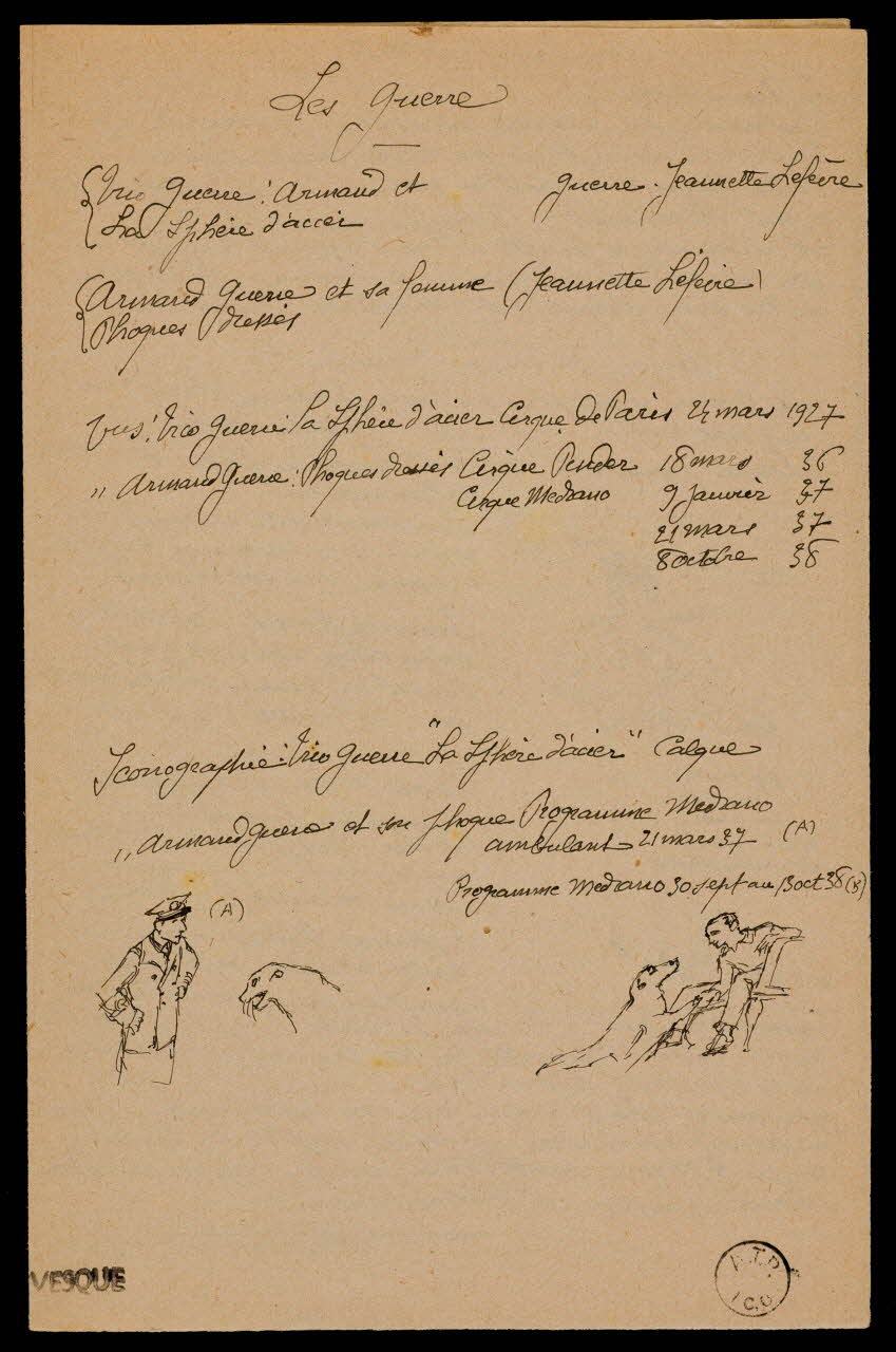 partie d'un ensemble de dessins Les Guerre 1968.102.1850 Photo Mucem