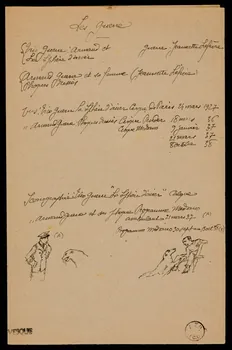 partie d'un ensemble de dessins Les Guerre 1968.102.1850 Photo Mucem