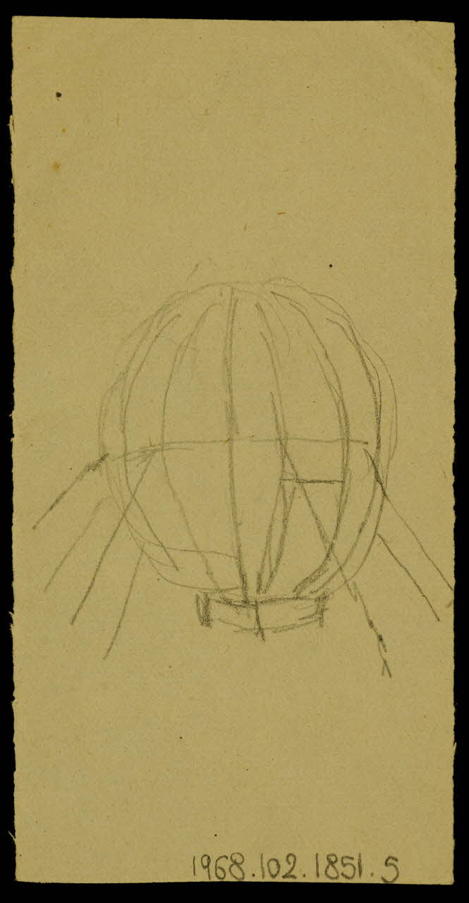 partie d'un ensemble de dessins Ebauche de dessin 1968.102.1851.5 Photo Mucem