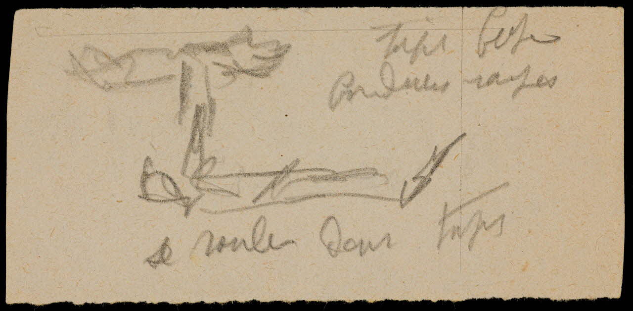 partie d'un ensemble de dessins Ebauche de figure 1968.102.1852.3 Photo Mucem