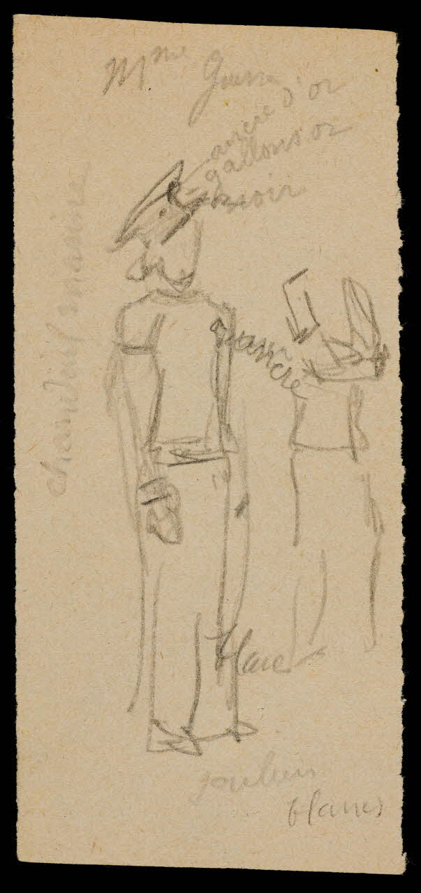 partie d'un ensemble de dessins Mme Guerre 1968.102.1852.6 Photo Mucem