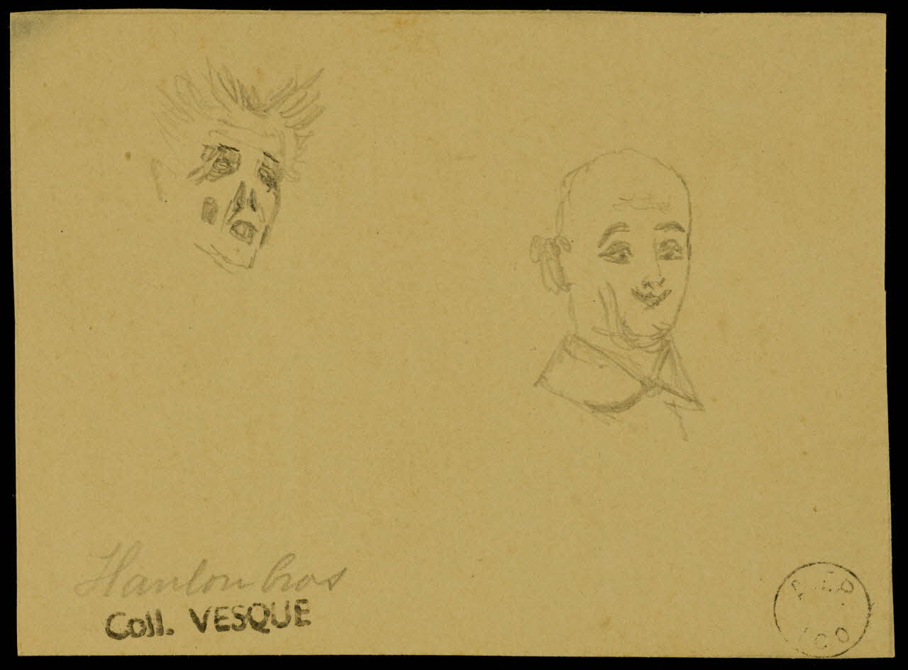 partie d'un ensemble de dessins Hanlon bros 1968.102.1868.10 Photo Mucem