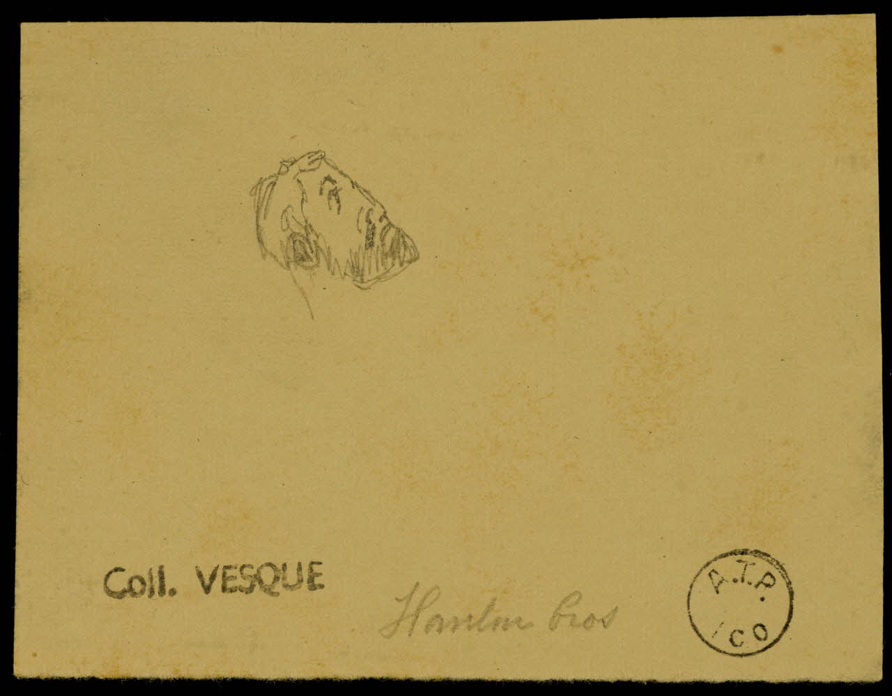 partie d'un ensemble de dessins Hanlon bros 1968.102.1868.12 Photo Mucem