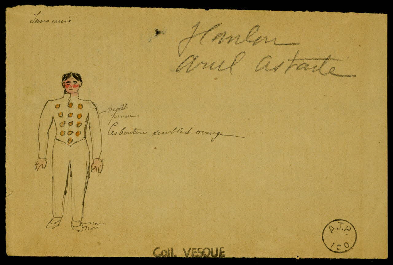 partie d'un ensemble de dessins Hanlon 1968.102.1868.3 Photo Mucem