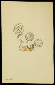 partie d'un ensemble de dessins Miss Hanna 1968.102.1870.26 Photo Mucem