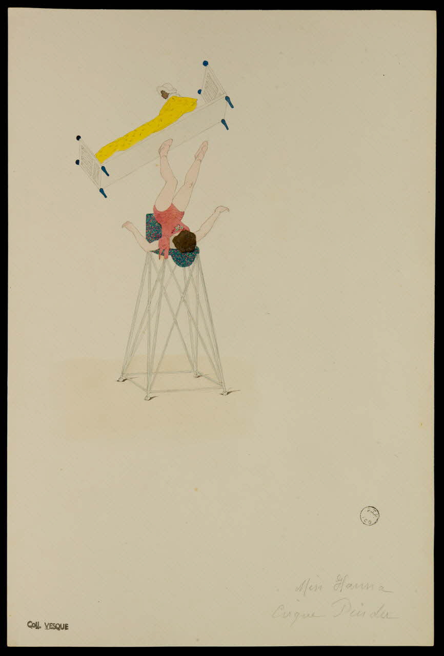 partie d'un ensemble de dessins Miss Hanna 1968.102.1870.27 Photo Mucem