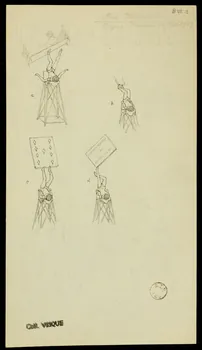 partie d'un ensemble de dessins Miss Hanna 1968.102.1870.28 Photo Mucem