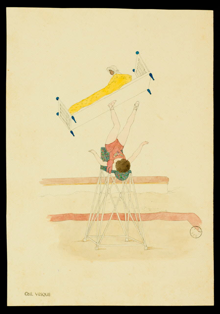 partie d'un ensemble de dessins Numéro de cirque avec un bébé 1968.102.1871.2 Photo Mucem