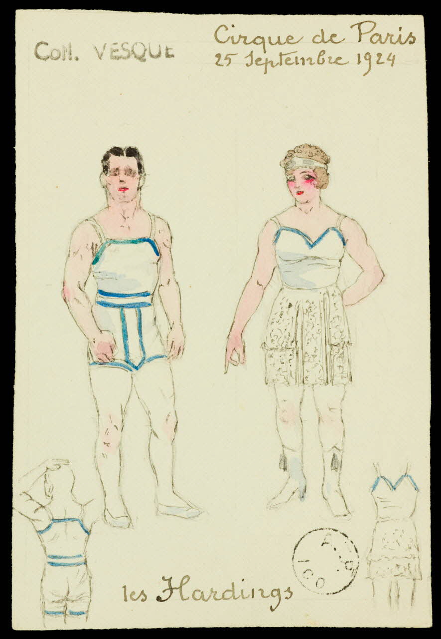 partie d'un ensemble de dessins Les Hardings 1968.102.1872.1 Photo Mucem