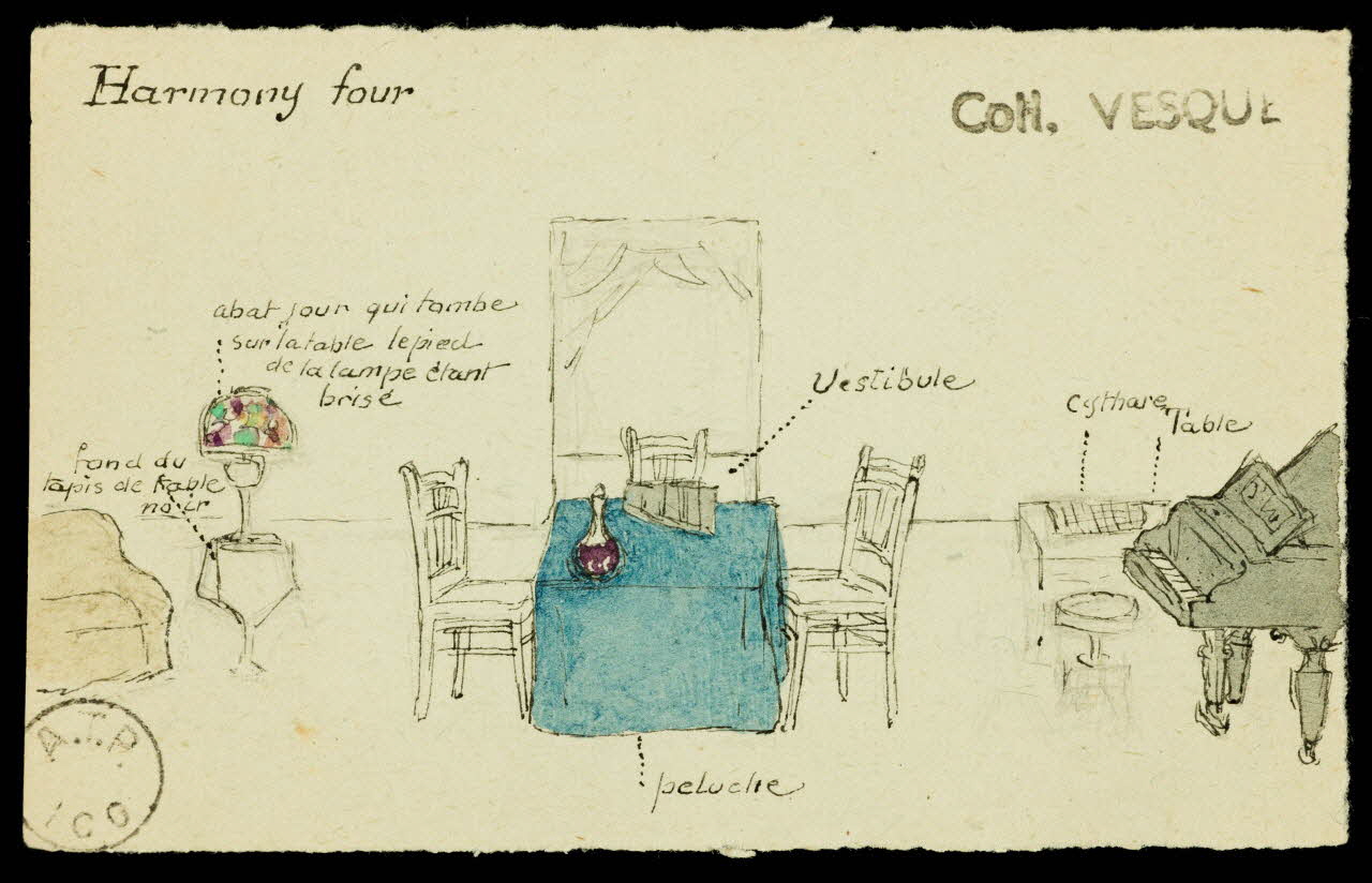 partie d'un ensemble de dessins Harmony Four 1968.102.1873.1 Photo Mucem