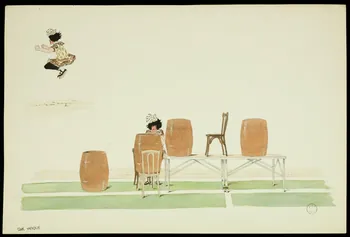 partie d'un ensemble de dessins Numéro d'acrobate 1968.102.1876.10 Photo Mucem
