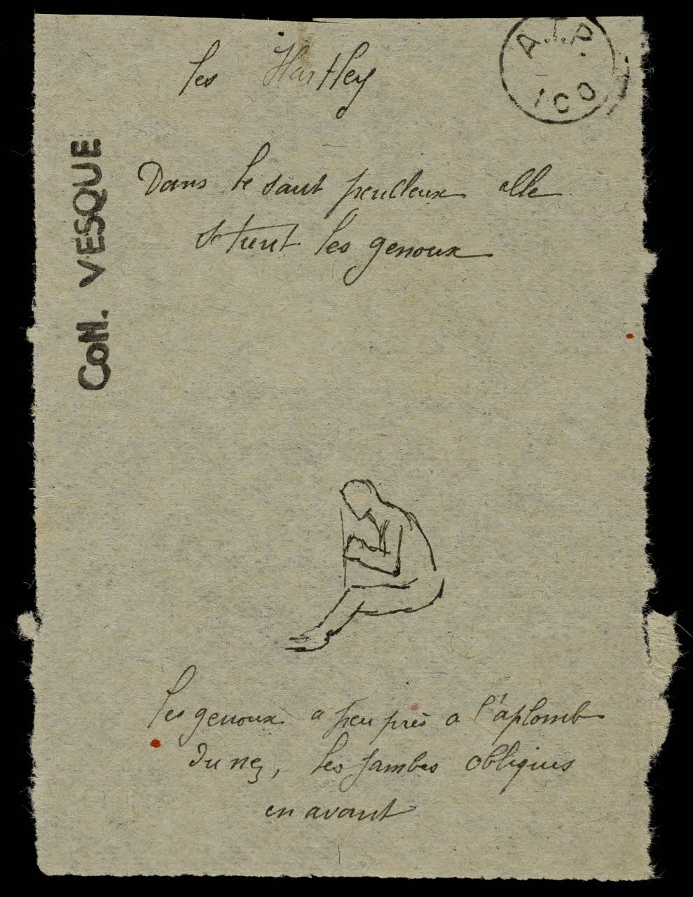 partie d'un ensemble de dessins Les Hartley 1968.102.1876.2 Photo Mucem