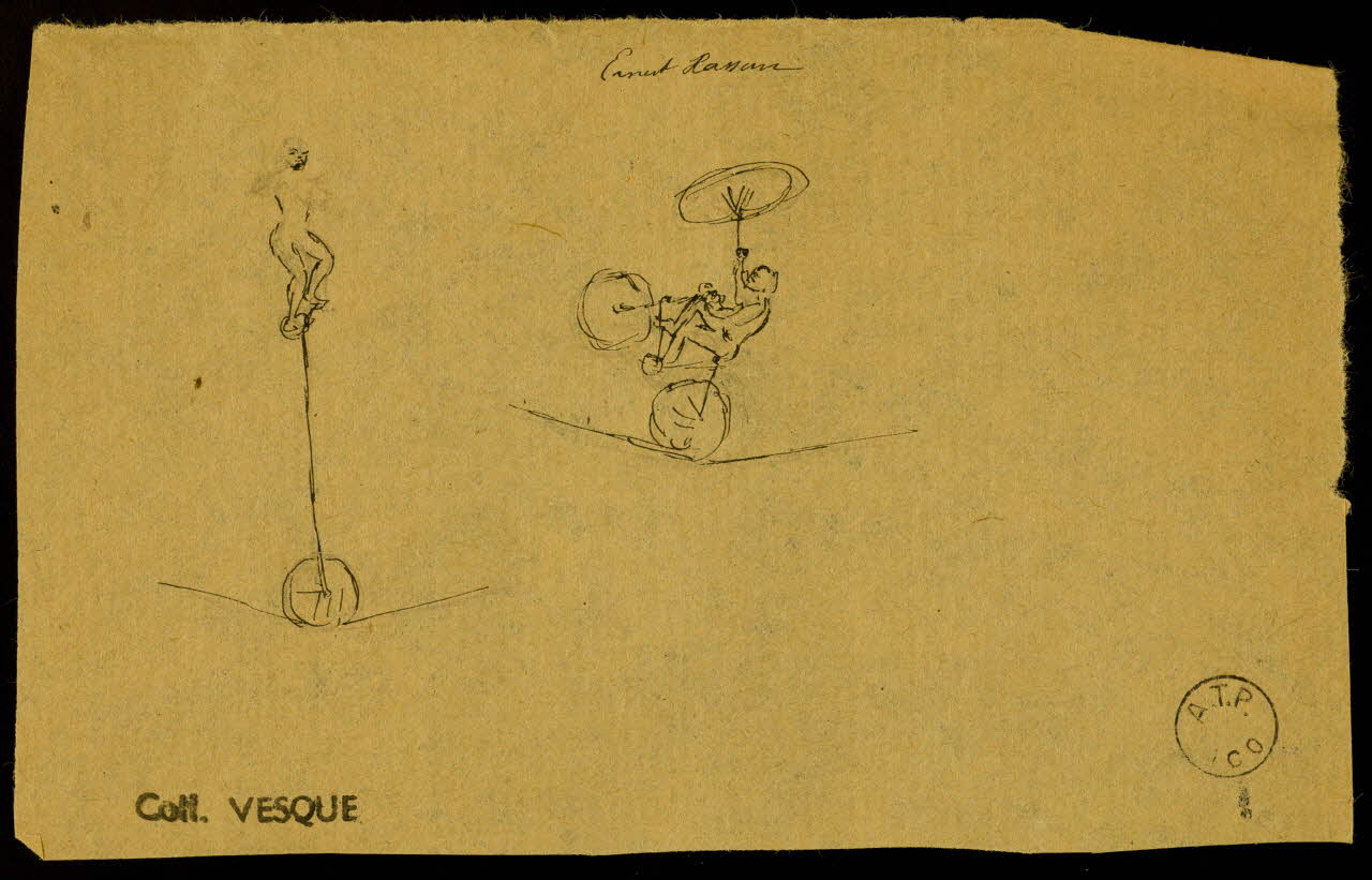 partie d'un ensemble de dessins Ernest Hassan 1968.102.1880.16 Photo Mucem