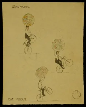 partie d'un ensemble de dessins Ernest Hassan 1968.102.1880.17 Photo Mucem