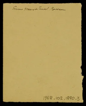 partie d'un ensemble de dessins Emma Meers et Ernest Hassan 1968.102.1880.3 Photo Mucem