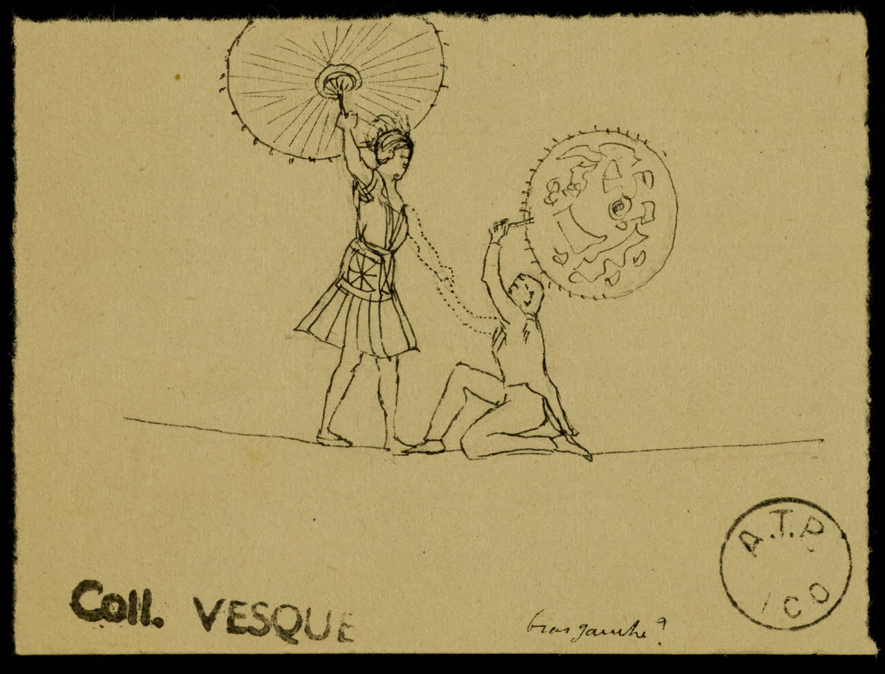 partie d'un ensemble de dessins Les Hassan 1968.102.1880.4 Photo Mucem