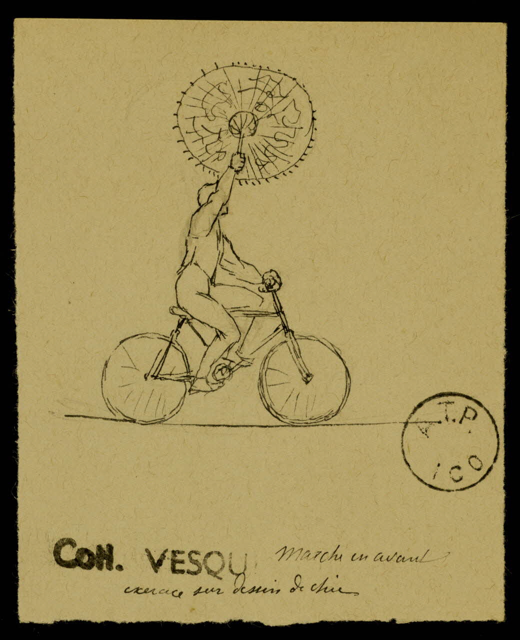 partie d'un ensemble de dessins Ernest Hassan 1968.102.1880.5 Photo Mucem