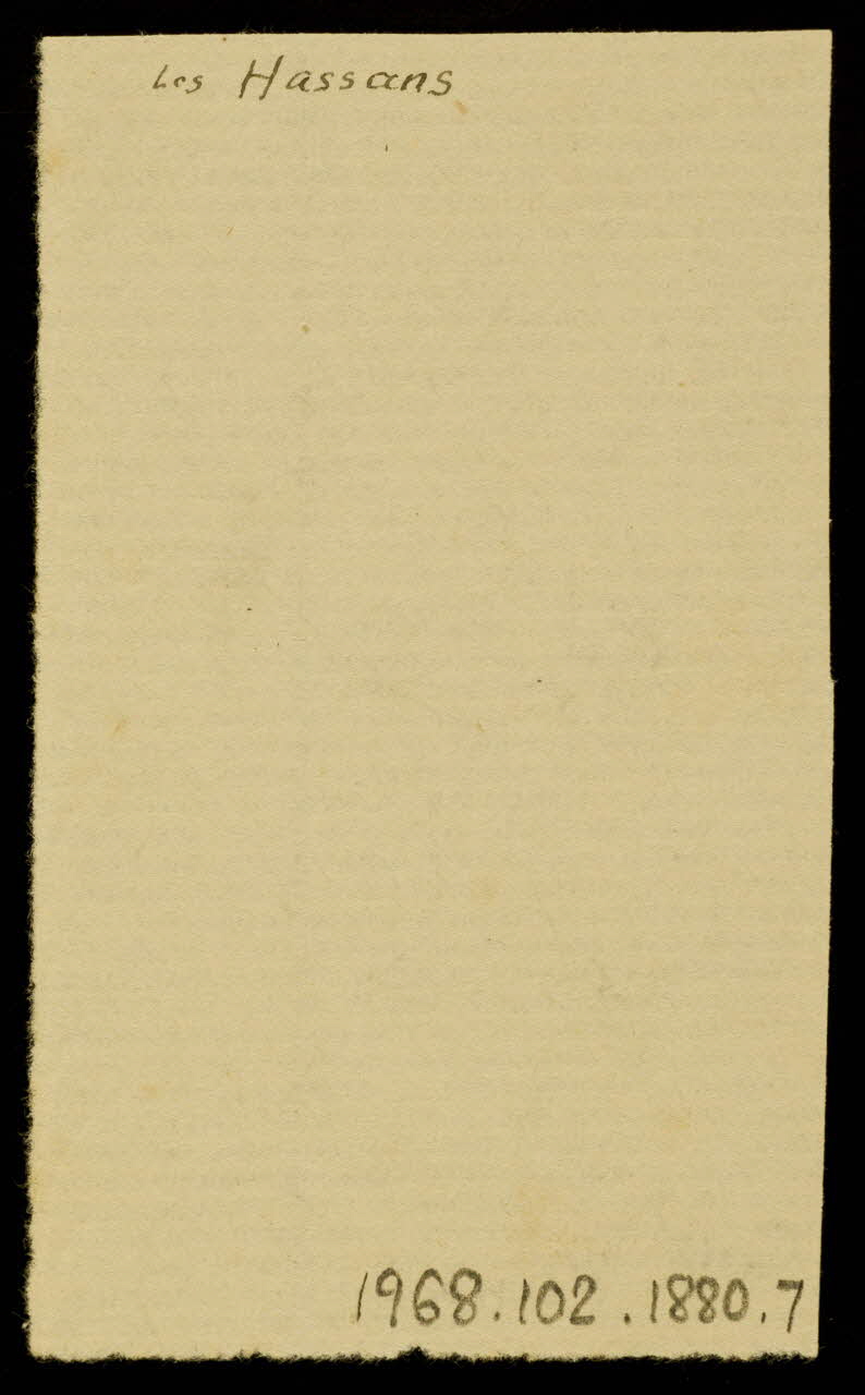 partie d'un ensemble de dessins Les Hassans 1968.102.1880.7 Photo Mucem