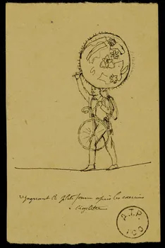 partie d'un ensemble de dessins Hassan 1968.102.1880.8 Photo Mucem