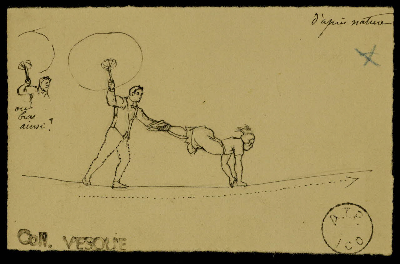 partie d'un ensemble de dessins Les Hassan 1968.102.1880.9 Photo Mucem