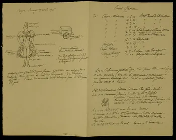 partie d'un ensemble de dessins Ernest Hassan 1968.102.1881 Photo Mucem