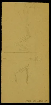 partie d'un ensemble de dessins Hassan 1968.102.1882.13 Photo Mucem