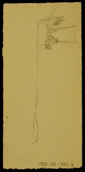 partie d'un ensemble de dessins Ebauche de figure 1968.102.1882.3  Photo Mucem