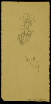 partie d'un ensemble de dessins Ebauche de figure 1968.102.1882.7 Photo Mucem