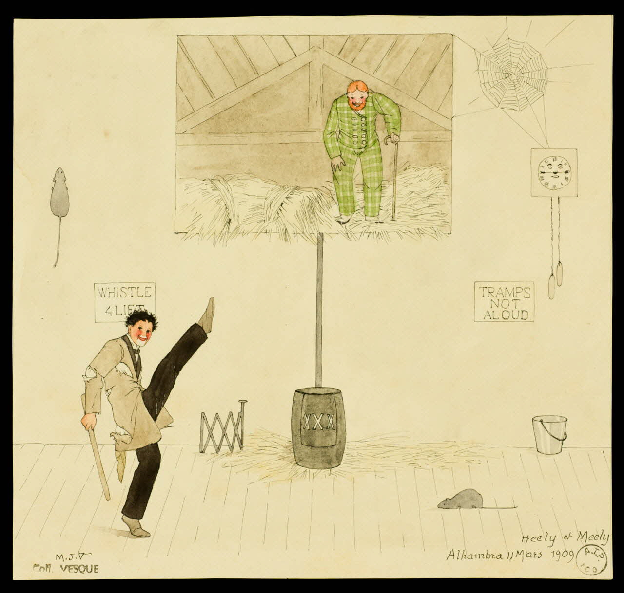 partie d'un ensemble de dessins Heely et Meely 1968.102.1886.3 Photo Mucem