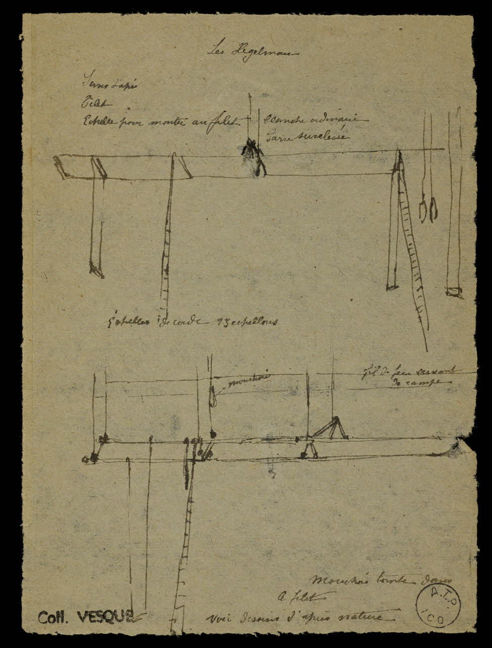 partie d'un ensemble de dessins Les Hegelman 1968.102.1887.2 Photo Mucem