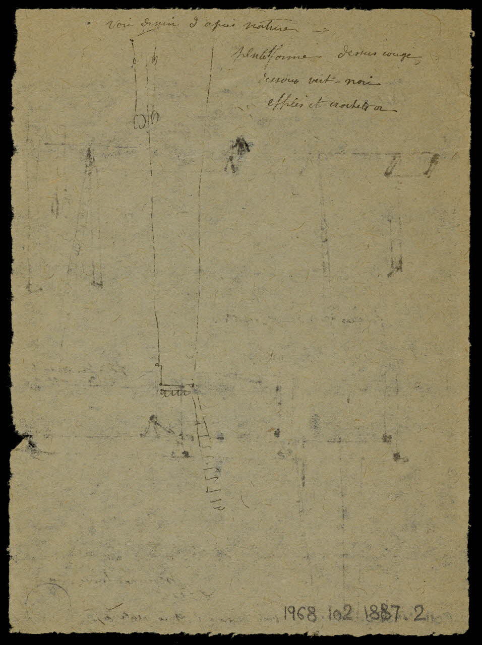 partie d'un ensemble de dessins Les Hegelman 1968.102.1887.2 Photo Mucem