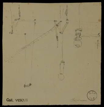 partie d'un ensemble de dessins Trapèze et échelle 1968.102.1887.3  Photo Mucem
