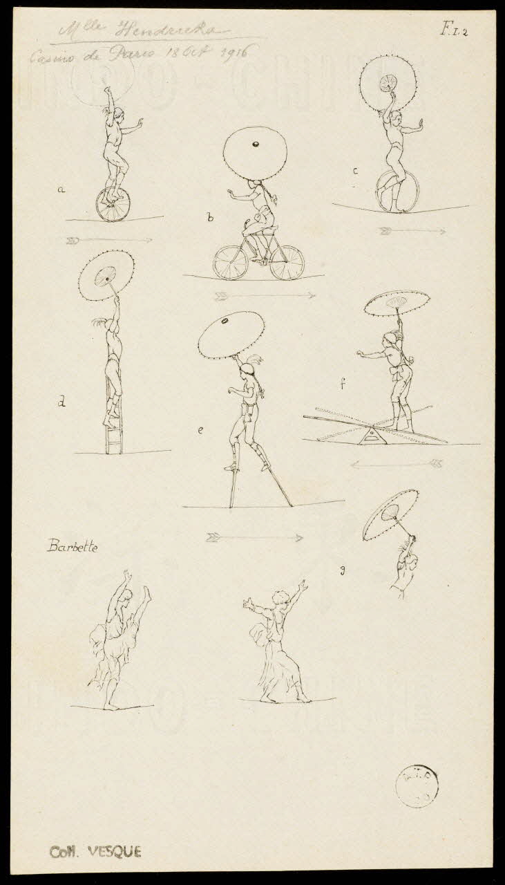 partie d'un ensemble de dessins Mlle Hendricka 1968.102.1891.1 Photo Mucem