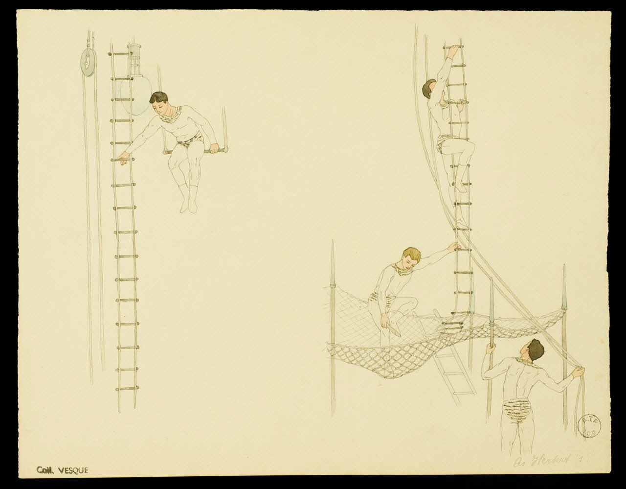 partie d'un ensemble de dessins Les Herbert's 1968.102.1895.2 Photo Mucem