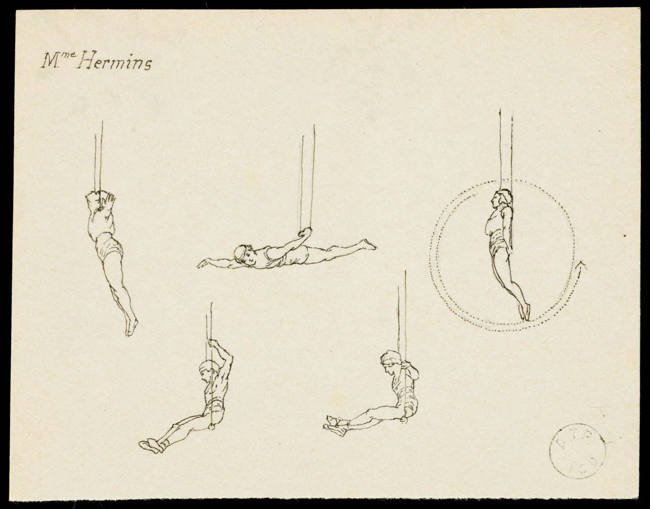 partie d'un ensemble de dessins Mme Hermins 1968.102.1897.2 Photo Mucem