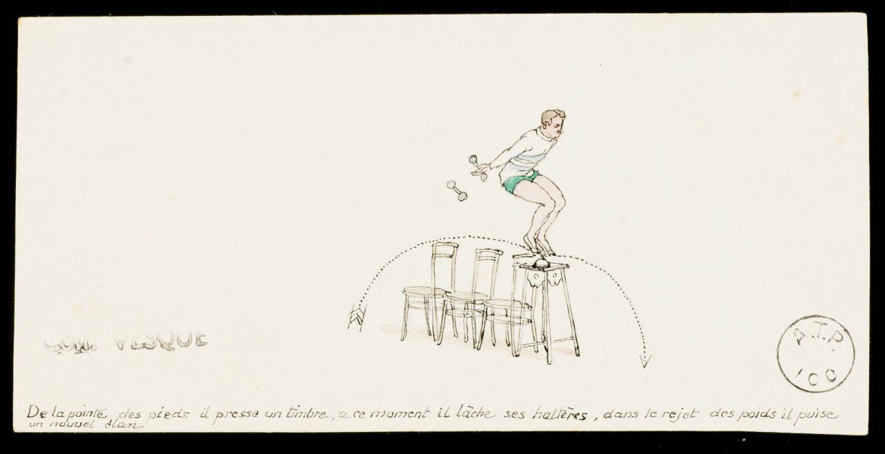 partie d'un ensemble de dessins John Higgins 1968.102.1899.1 Photo Mucem