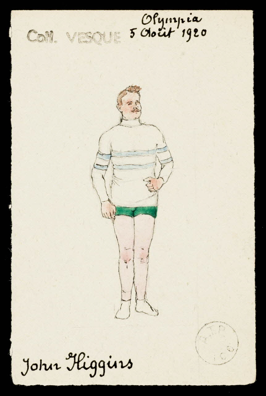 partie d'un ensemble de dessins John Higgins 1968.102.1899.2 Photo Mucem